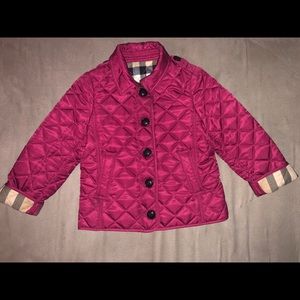 BRAND NEW KIDS BURBERRY QUILTED JACKET SIZE 4Y